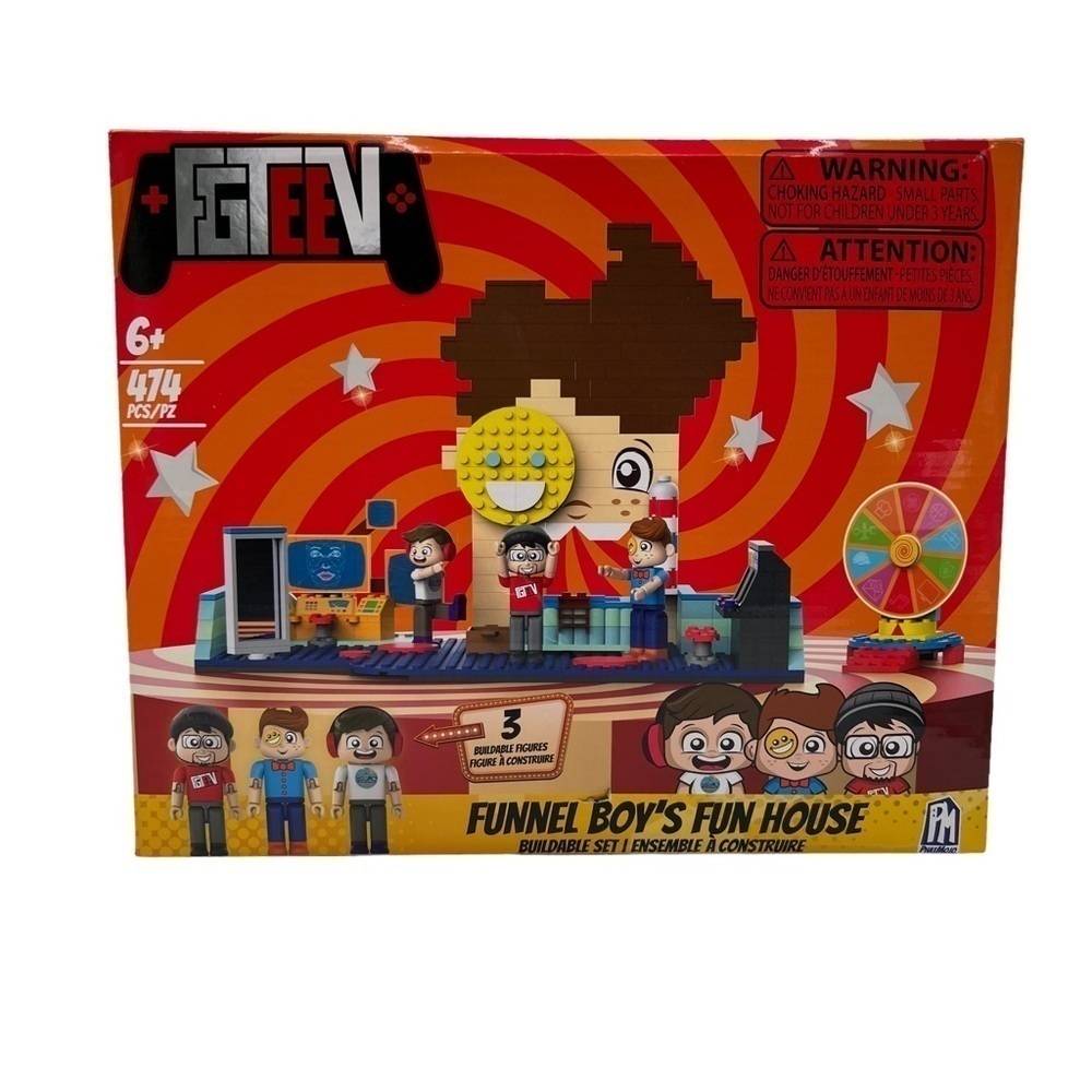 NWT FGTeeV Funnel Boy’s Construction Fun House Deluxe Buildable Set